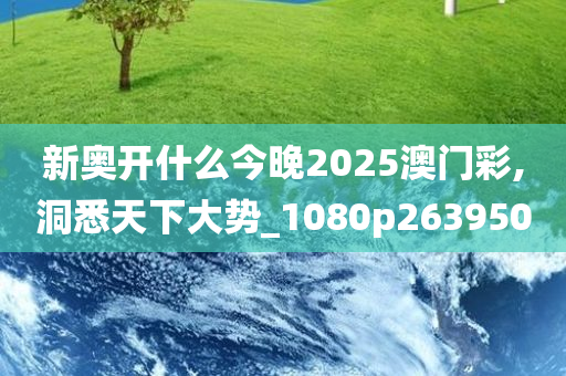 新奥开什么今晚2025澳门彩,洞悉天下大势_1080p263950