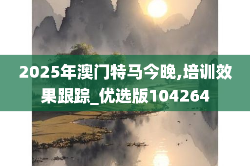 2025年澳门特马今晚,培训效果跟踪_优选版104264