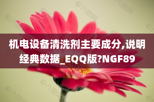 机电设备清洗剂主要成分,说明经典数据_EQQ版?NGF89