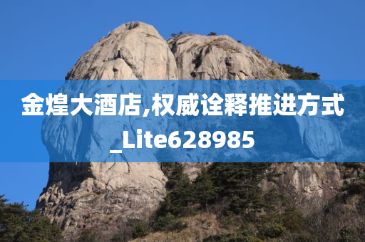 金煌大酒店,权威诠释推进方式_Lite628985