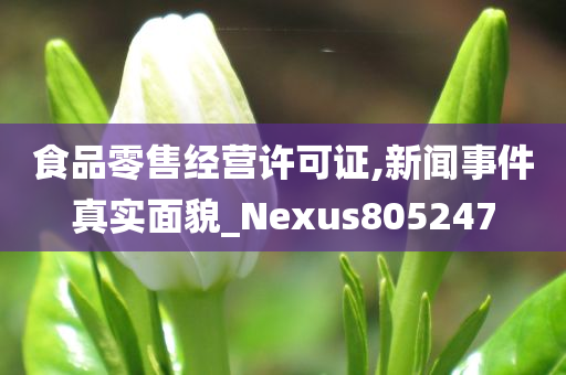 食品零售经营许可证,新闻事件真实面貌_Nexus805247