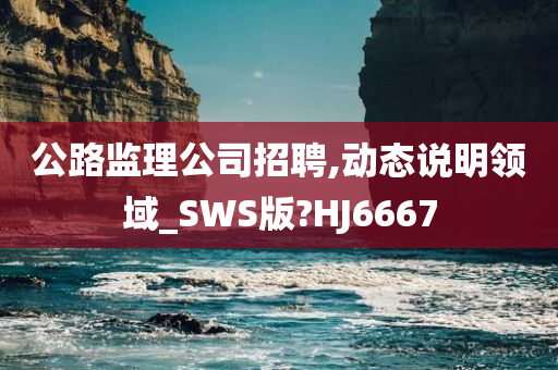 公路监理公司招聘,动态说明领域_SWS版?HJ6667