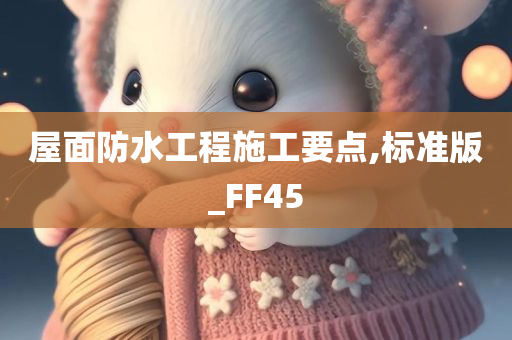 屋面防水工程施工要点,标准版_FF45