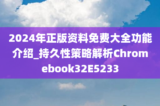 2024年正版资料免费大全功能介绍_持久性策略解析Chromebook32E5233