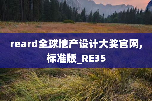 reard全球地产设计大奖官网,标准版_RE35