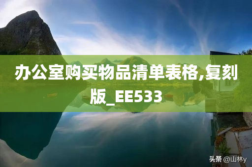 办公室购买物品清单表格,复刻版_EE533