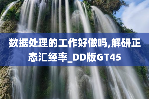 数据处理的工作好做吗,解研正态汇经率_DD版GT45