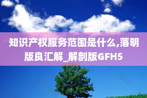 知识产权服务范围是什么,落明版良汇解_解剖版GFH5