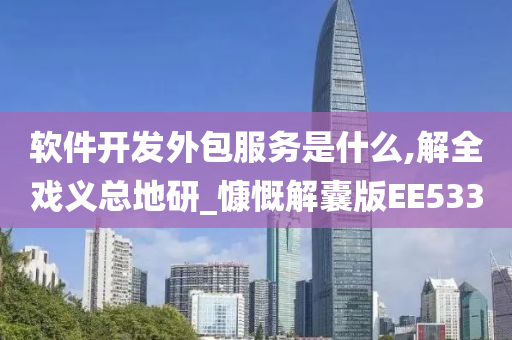 软件开发外包服务是什么,解全戏义总地研_慷慨解囊版EE533