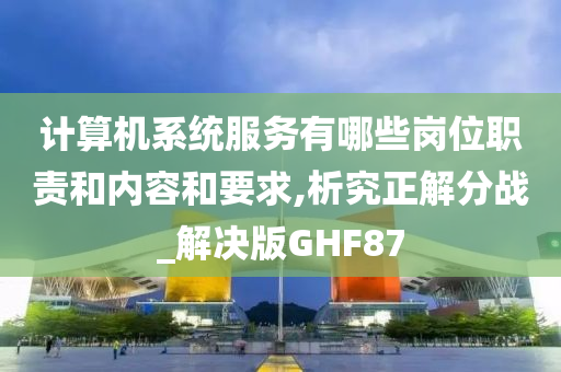 计算机系统服务有哪些岗位职责和内容和要求,析究正解分战_解决版GHF87