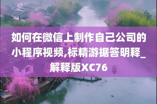 如何在微信上制作自己公司的小程序视频,标精游据答明释_解释版XC76