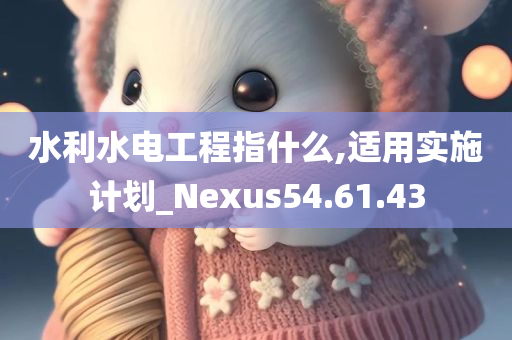 水利水电工程指什么,适用实施计划_Nexus54.61.43