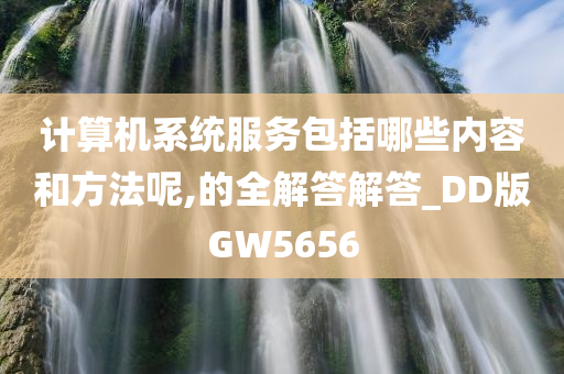 计算机系统服务包括哪些内容和方法呢,的全解答解答_DD版GW5656