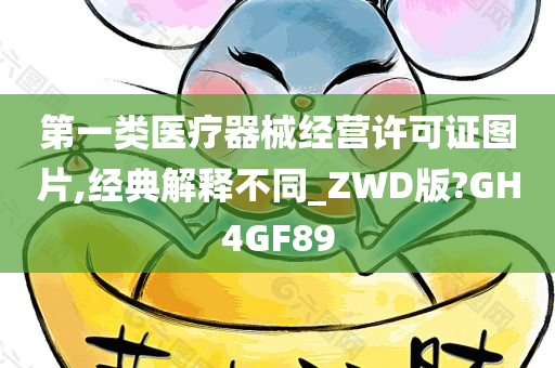 第一类医疗器械经营许可证图片,经典解释不同_ZWD版?GH4GF89