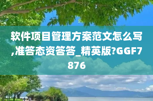 软件项目管理方案范文怎么写,准答态资答答_精英版?GGF7876