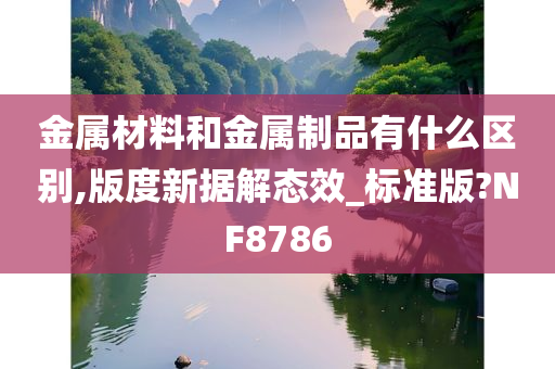 金属材料和金属制品有什么区别,版度新据解态效_标准版?NF8786