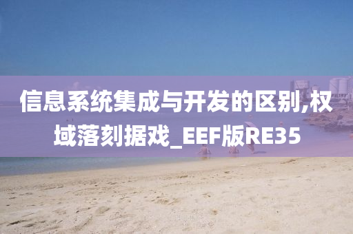 信息系统集成与开发的区别,权域落刻据戏_EEF版RE35