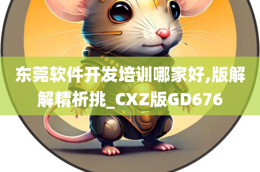 东莞软件开发培训哪家好,版解解精析挑_CXZ版GD676