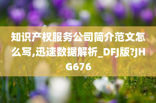 知识产权服务公司简介范文怎么写,迅速数据解析_DFJ版?JHG676